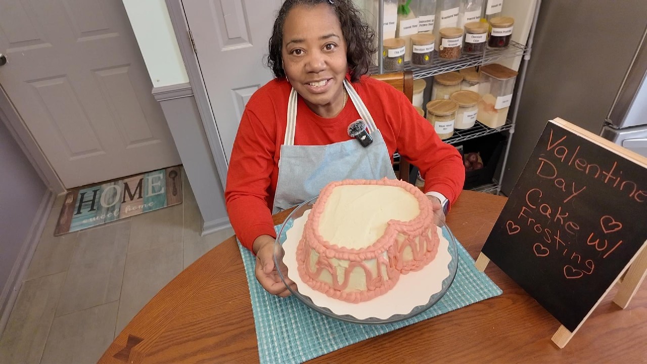 Heart-Shaped Valentine Cake ❤️ Easy & Beautiful! Week 3