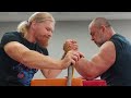 Table Training and some armwrestling discussion with Alexander Kurdyukov and Yusuf Yıldızoğlu