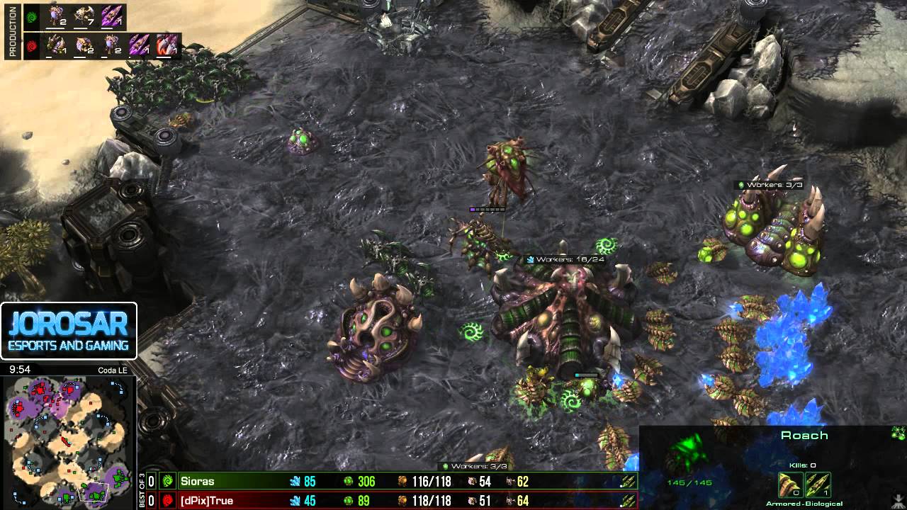 StarCraft II Sioras vs TRUE: Gfinity £100 Cup Game 1