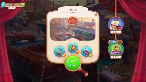 Manor Matters Port HD| parrot, bell, lighthouse, anchor, cap, crab, starfish, barrel, pearl, swallow