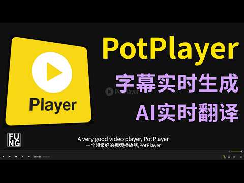 【看剧人狂喜!】本地实时字幕&本地AI实时翻译,PotPlayer使用教程,手把手教你如何轻松看外语剧,再也不怕“生肉”,再也不用求字幕!