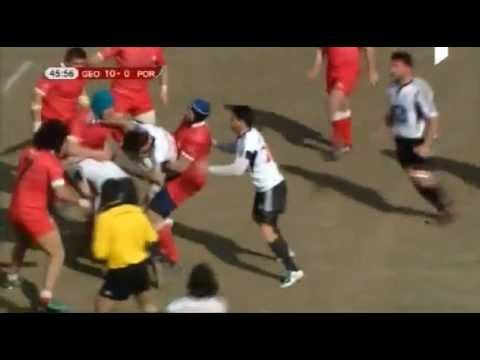 Georgia - Portugal 32:7 , giorgi shkinini try (SECOND TRY)