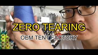 Zero Tearing Guarantee: Heavy Duty Thread Test | OEM Camping Tent Factory