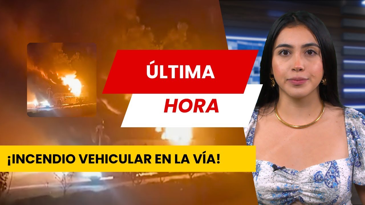 ¡Impresionante incendio vehicular! Fuego consume vehículo en vía Armenia-Pereira