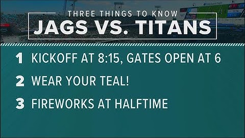 Everything you need to know about the Jaguars game Saturday