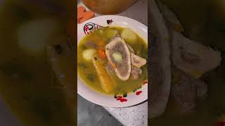 Sopa de hueso de vaca 🤤 aquí te dejo la receta
