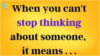 When you constantly think about someone it means... (How to STOP Thinking About Someone)