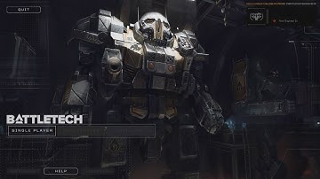 An introduction to the Battletech PC game, beta skirmish mode