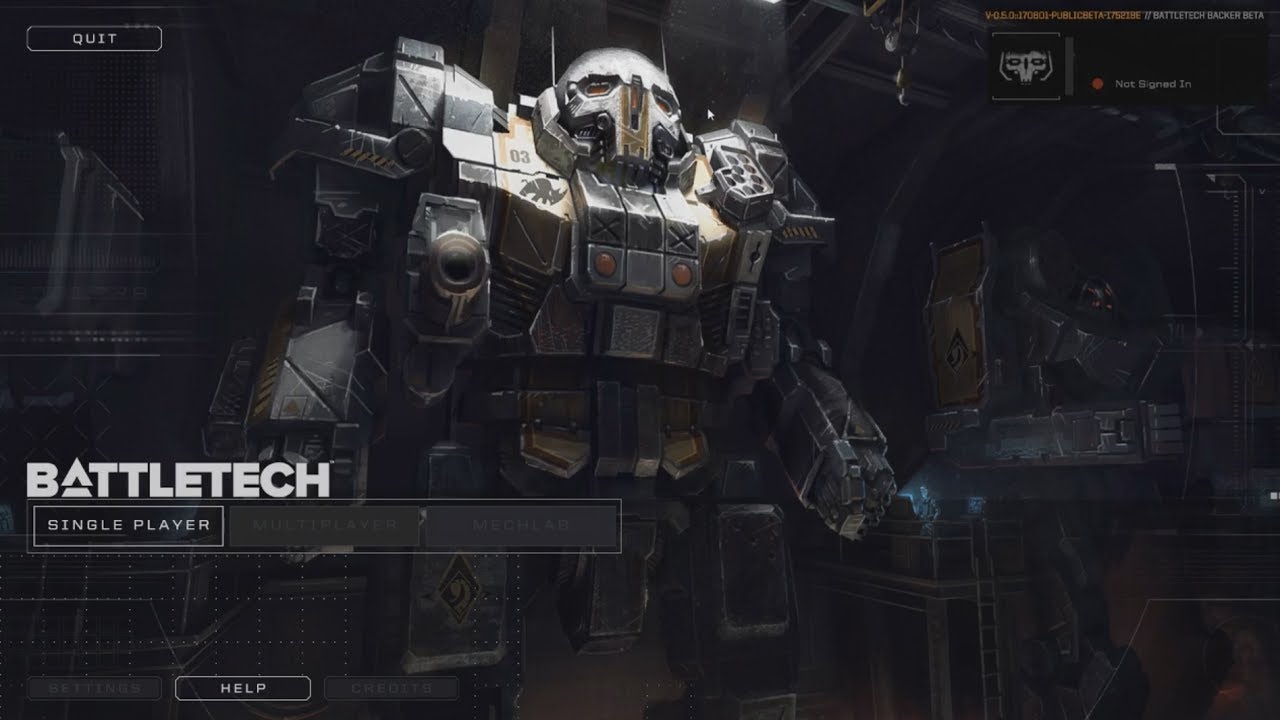 An introduction to the Battletech PC game, beta skirmish mode