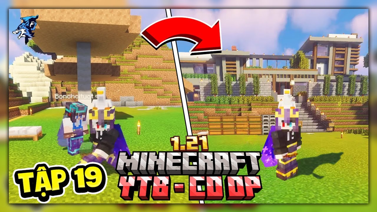 Tôi Xây Villa Để Hơn Thua Với Anh Bon, Mở Dịch Vụ Thuê Chỗ Ở | Siro Minecraft YTB Co-op Tập 19