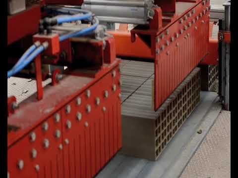full automatic clay brick cutting system, brick stacking machine