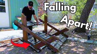 I Tried To Fix A Broken Down Picnic Table For Cheap!