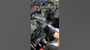 What Weak Spark Looks Like. (Testing for spark) #ignitioncoil #toyota #nostart
