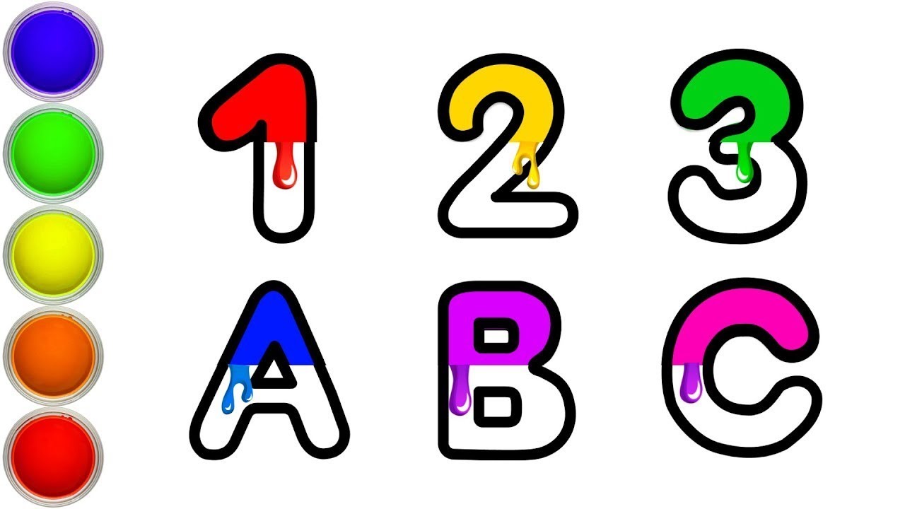 A for apple abcd / learn counting 1 to 50/ 1 से 50 तक गिनती#12345rhymes ...