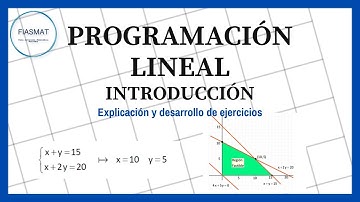 Introducción a la PROGRAMACIÓN LINEAL con ejercicios resueltos