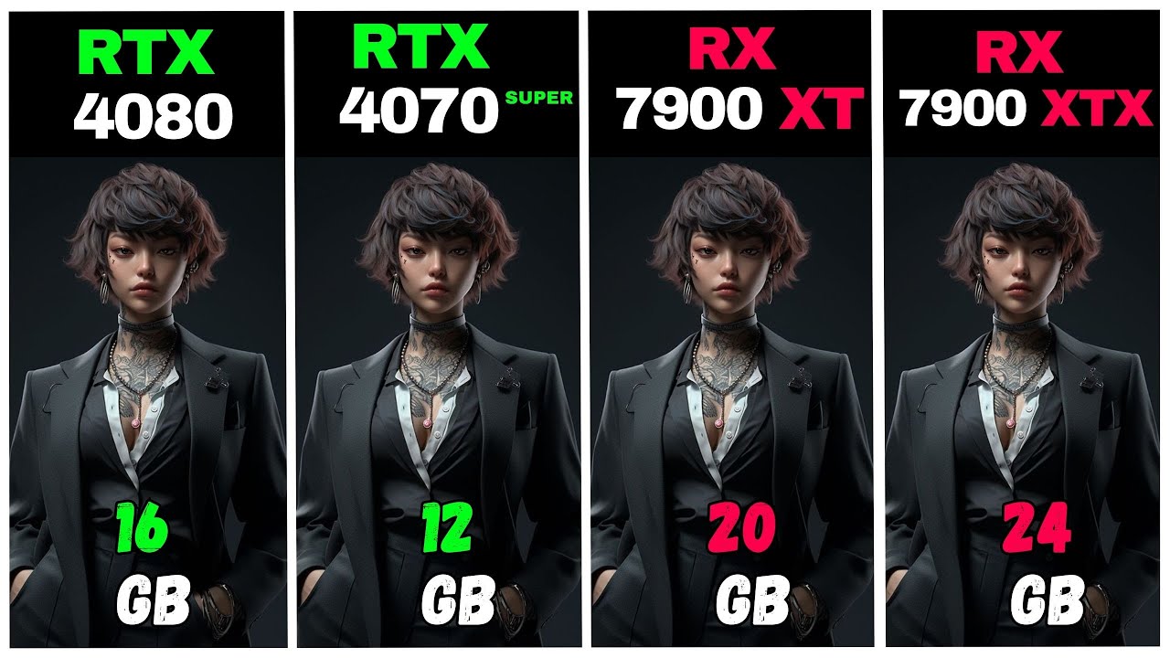 RTX 4070 SUPER vs RX 7900 XT vs RTX 4080 vs RX 7900 XTX - Test in 20 Games