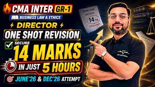 CMA Inter Gr-1 Law & Ethics Director One Shot Revision | June'26 & Dec'26 | CA Raghav Goel