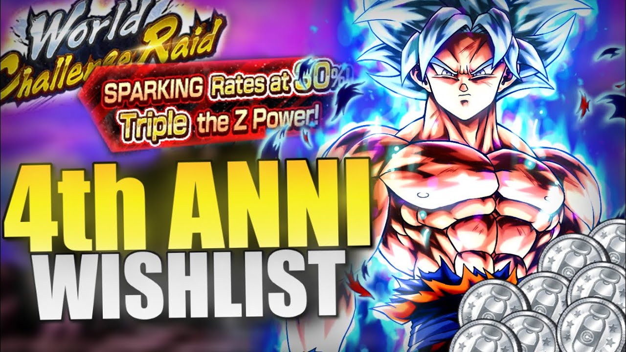 DRAGON BALL LEGENDS 4TH ANNIVERSARY WISHLIST!