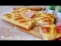 FOCACCIA SOFFICISSIMA PROSCIUTTO E FORMAGGIO - Soft focaccia Cooked ham and cheese
