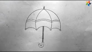 umbrella drawing draw