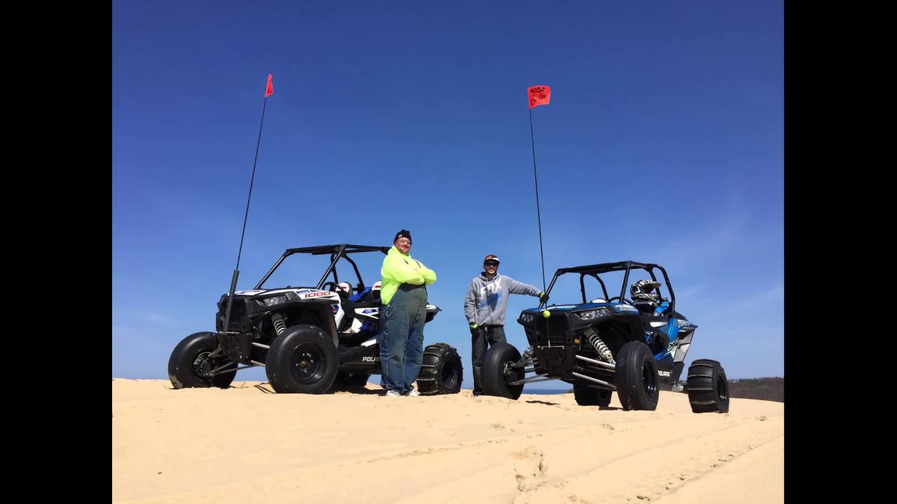Silver Lake Sand Dunes April 2016 Dualing Polaris RZR XP 1000 Turbos K