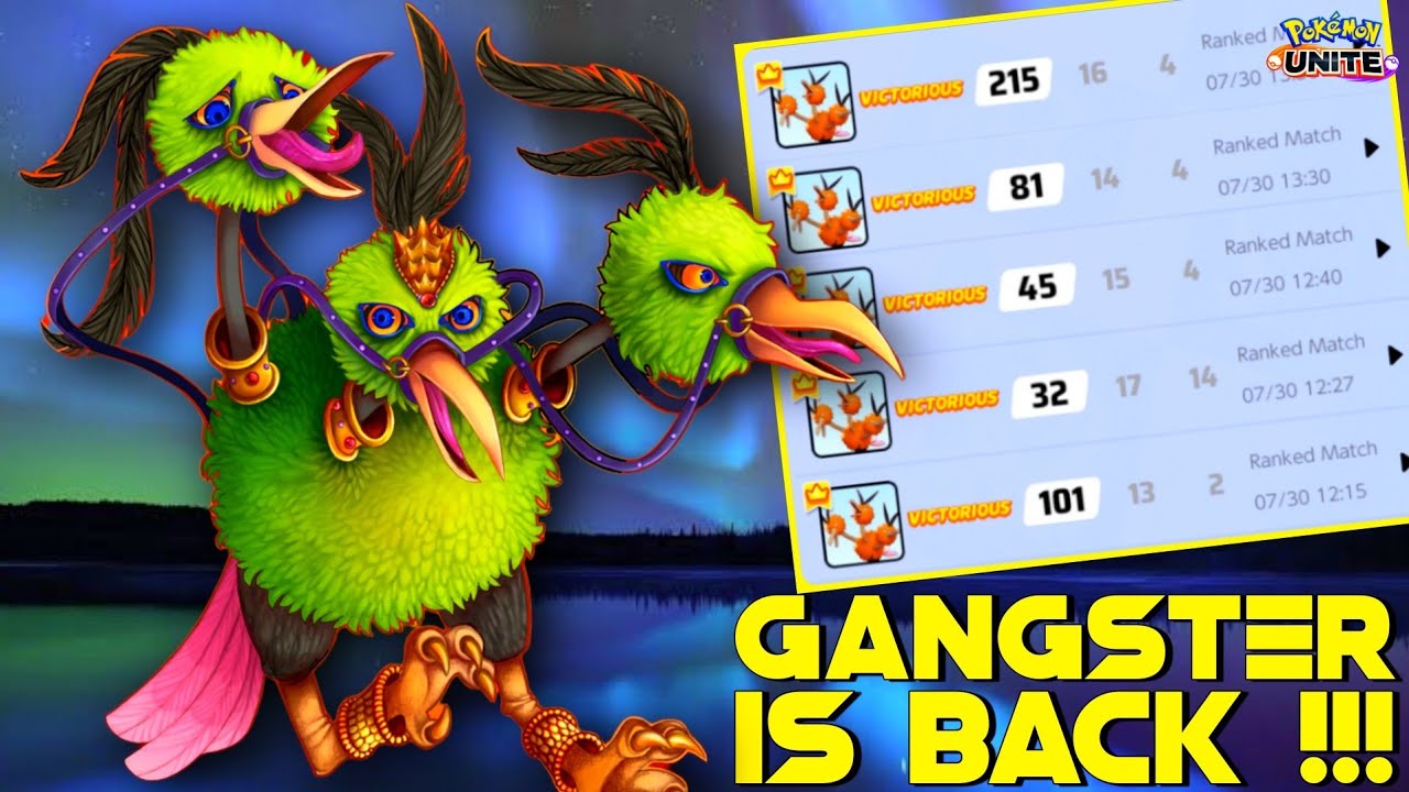 KING OF BIRDS IS BACK IN SOLO Q WITH IT POWERFUL DRILL PECK POKEMON UNITE YouTube