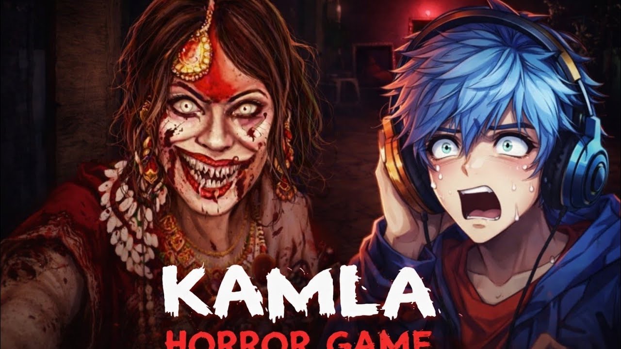 I am play horror game👹👹 first time and the game is kamla 😰😭on mobile