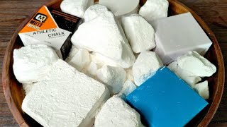 Platter of Fresh Chalk • w/ a bit of Dye • 🤍💙💛🧡❤️💚 • ASMR 