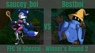 FFC 1K Special: saucey_boi (Krystal) vs Bestboi (Black Mage) - SSF2 Winners Round 1