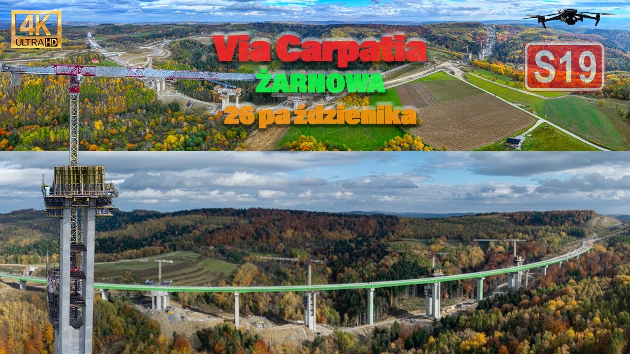 Budowa #S19 #Żarnowa #viacarpatia Piękna jesień! Duże postępy!