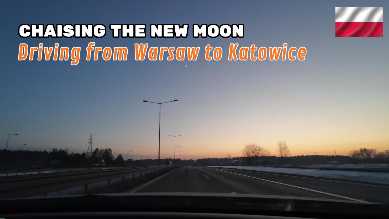 Driving On A Winter Evening | Between Warsaw And Katowice, PL | Dashcam View | Landscapism
