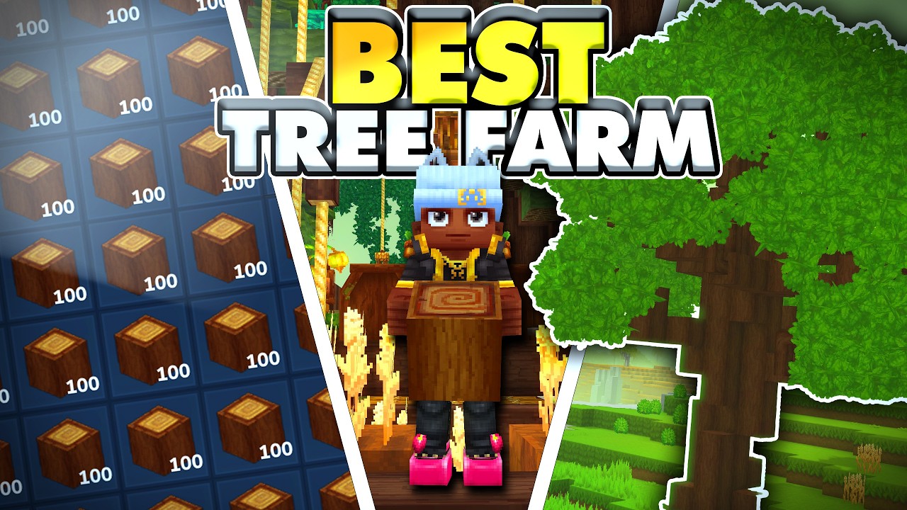 Best method for farming wood in Hytale