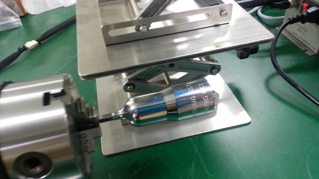 Jeil Mtech Black Mamba Fiber laser cylinder marking 제일엠텍 파이버 레이저 마킹기 실린더 마킹