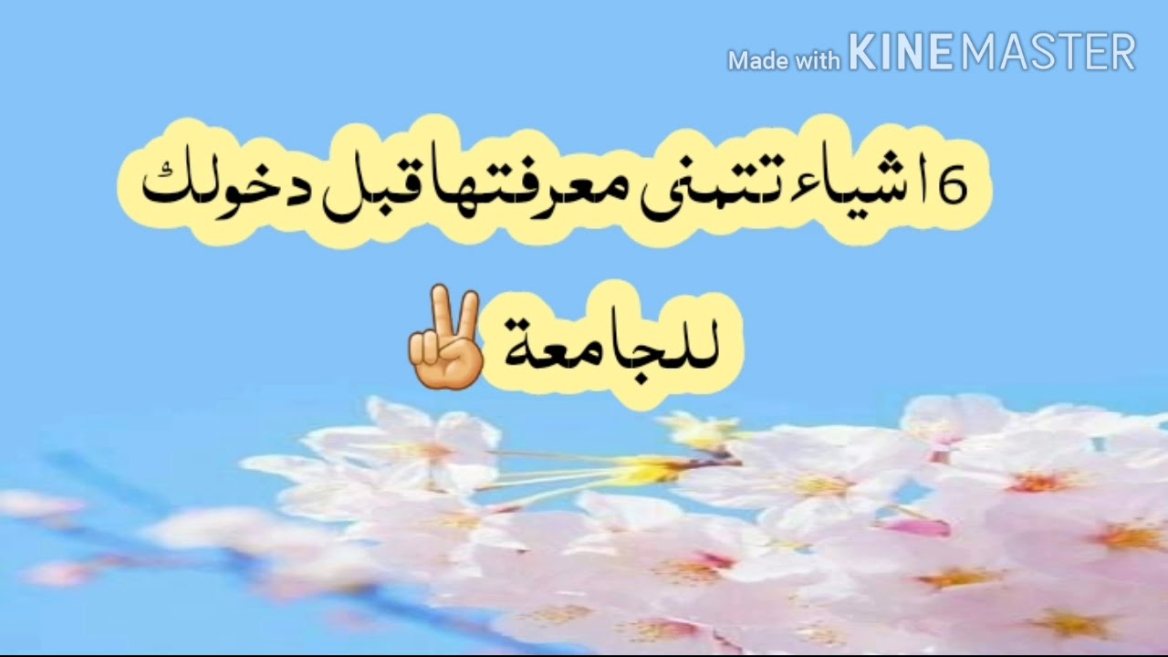 6 اشياء تتمنى معرفتها قبل دخولك للجامعة 🌼🏢