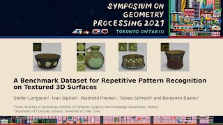 A Benchmark Dataset for Repetitive Pattern Recognition on Textured 3D Surfaces | SGP2021