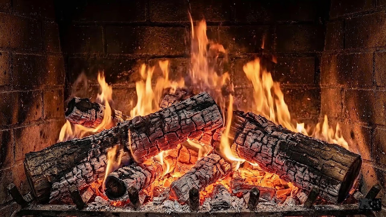 Relaxing Fireplace Ambience in 4K: Crackling Wood Sounds for Deep Sleep & Anxiety