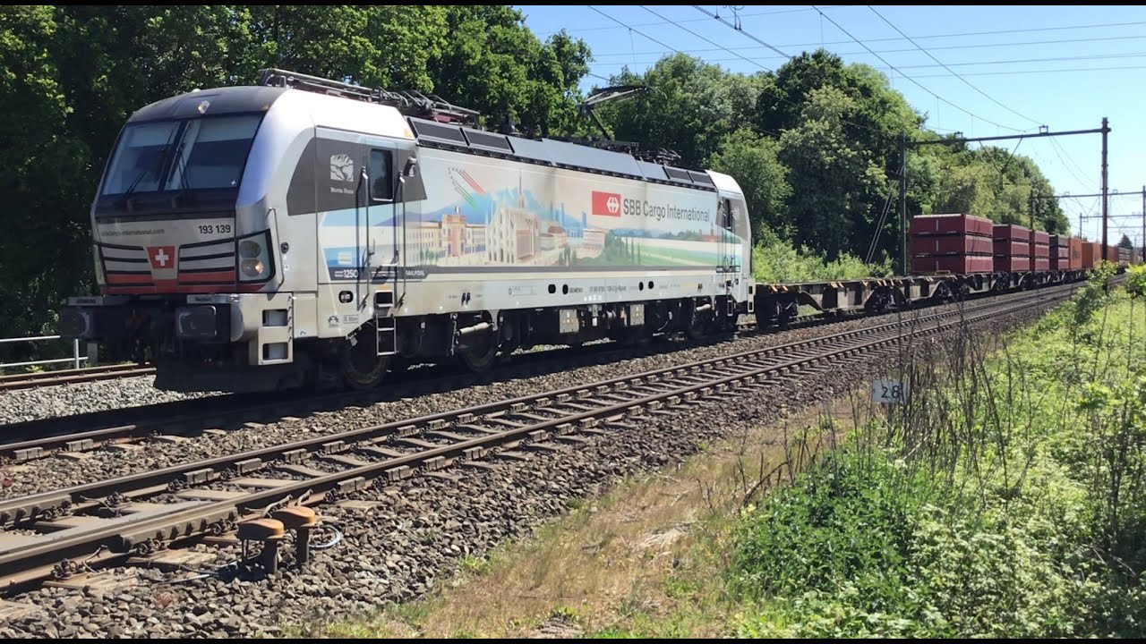 193 139 Vectron loco SBBCI Monte Rosa with Nice 👍 Container Intermodal ...