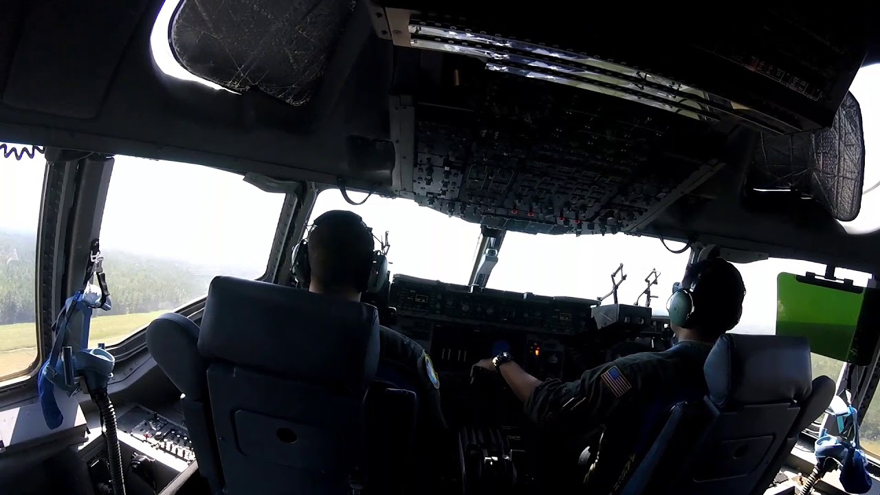 POV C-17 take-off