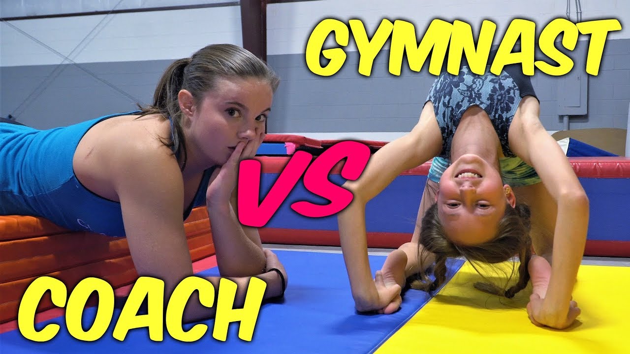 Gymnasts VS Coach Gymnastics Flexibility Challenge Rachel Marie