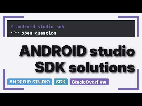 android studio error: sdk tools directory is missing