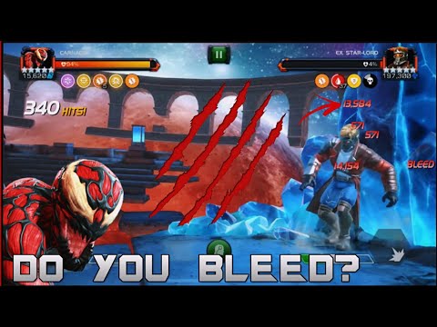 Rank 5 Carnage INSANE 14K Bleed damage + Maxed Deep wounds – Marvel Contest of Champions