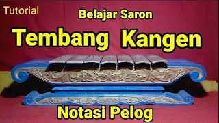 Notasi Pelog7 lagu Tembang kangen.