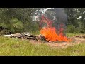 Burn hole Timelapse