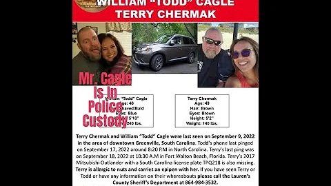 ***BREAKING UPDATE***  WILLIAM TODD CAGLE IN CUSTO...