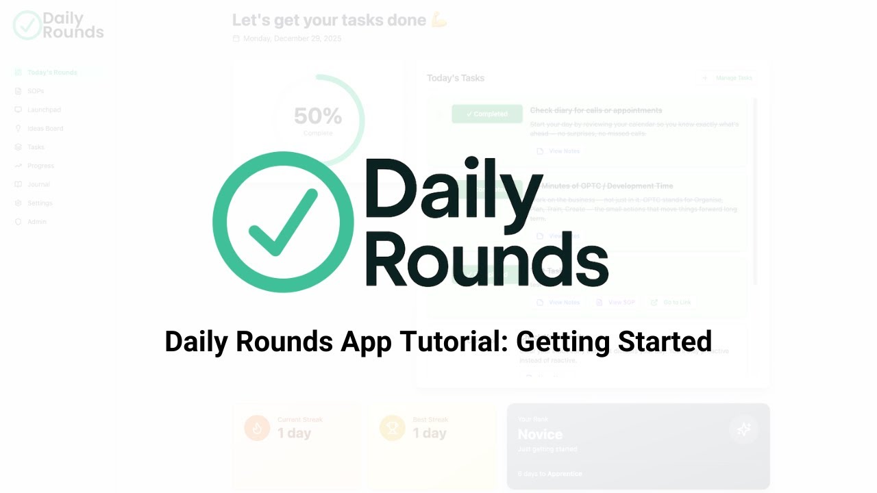 Getting Started With Daily Rounds | Set Up Your Daily Check-In System