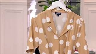 Studio Park X Leah Williams Polka Dot Knit Jumpsuit On Qvc