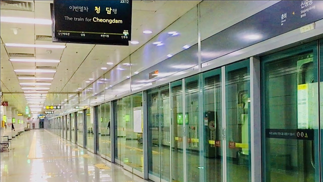 서울지하철 7호선 건대입구행·청담행 진입,발차 / Seoul Line7. VVVF IGBT,GTO trains