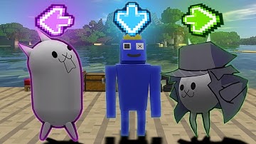 FNF Character Test | Gameplay VS Minecraft Animation | Rainbow Friends,Battle Cats