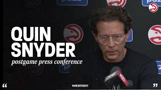 Hawks vs. Hornets Postgame Press Conference: Quin Snyder