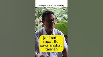 Bila Otonomi di Provinsi Dihapuskan | Prof Ryaas Rasyid | #silasapa